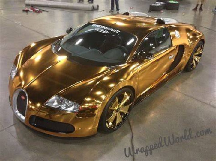 Gold Chrome Bugatti Veyron of Flo Rida