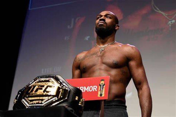 Jones with his UFC Light Heavyweight Championship