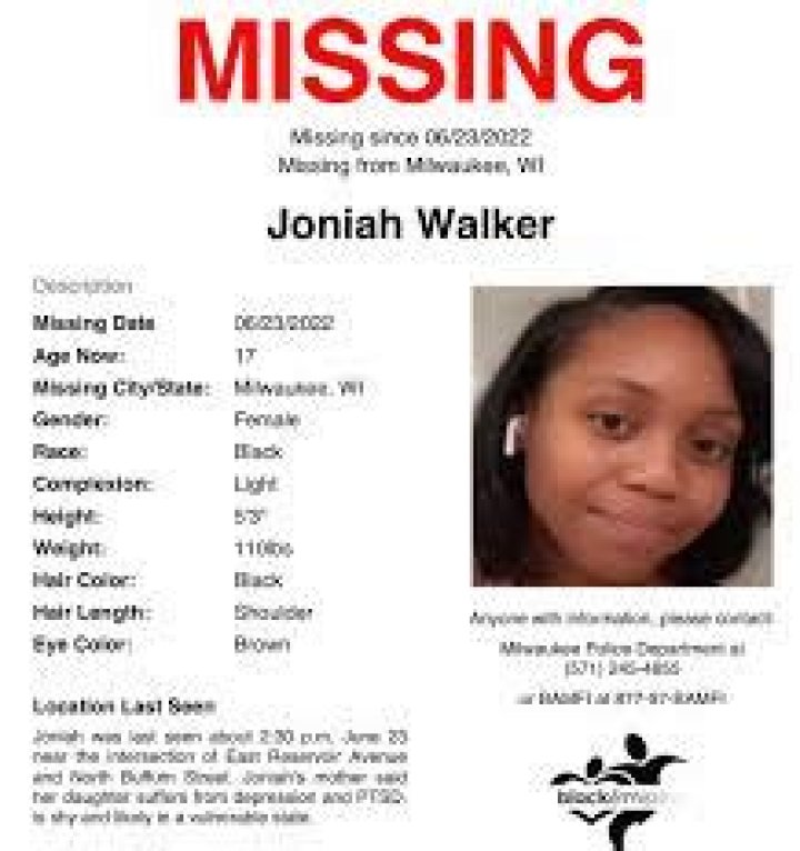 Joniah Walker missing 