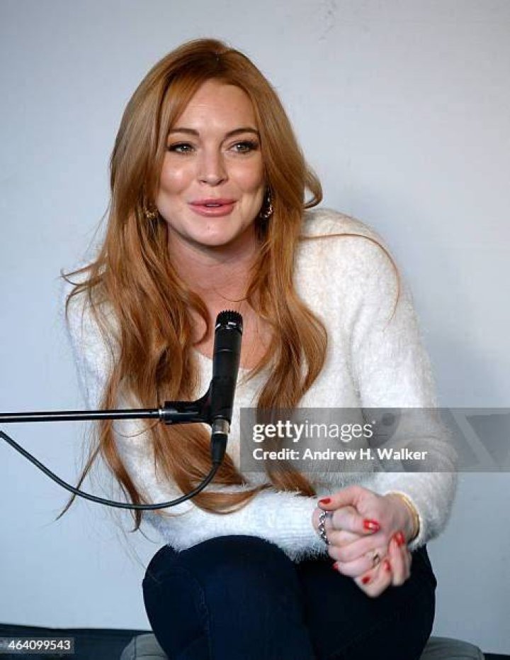 Lindsay Lohan Attends Press Conference