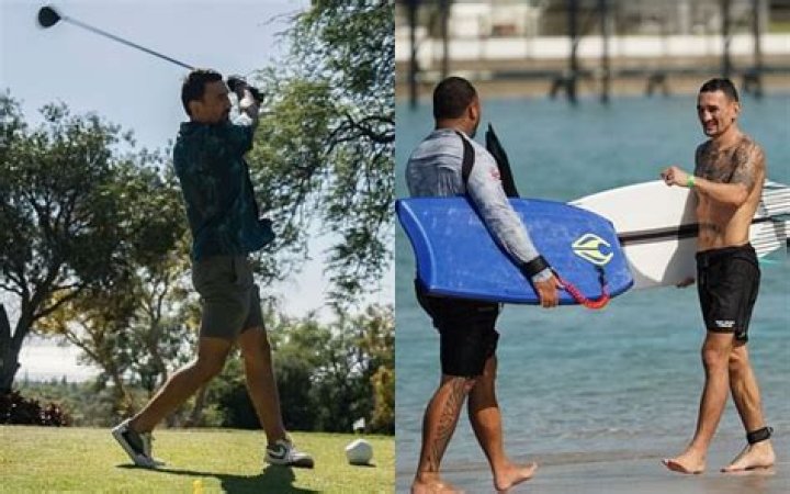 Max Holloway enjoying vacation