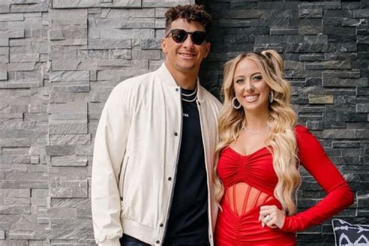 Patrick Mahomes with his girlfriend, Brittany Lynne. Is Patrick Mahomes Married?